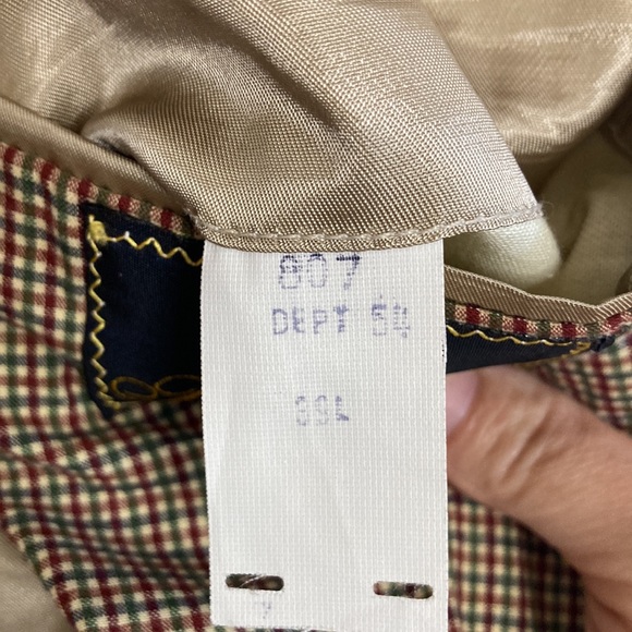 Brooks Brothers Sport Coat Mens 39S Tan Red Green Check Blazer Made in USA - Picture 14 of 15